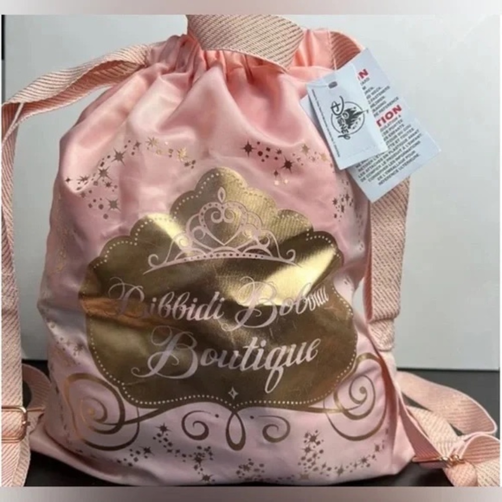 Disney Bibbidi Bobbidi Boutique Pink and Gold Backpack